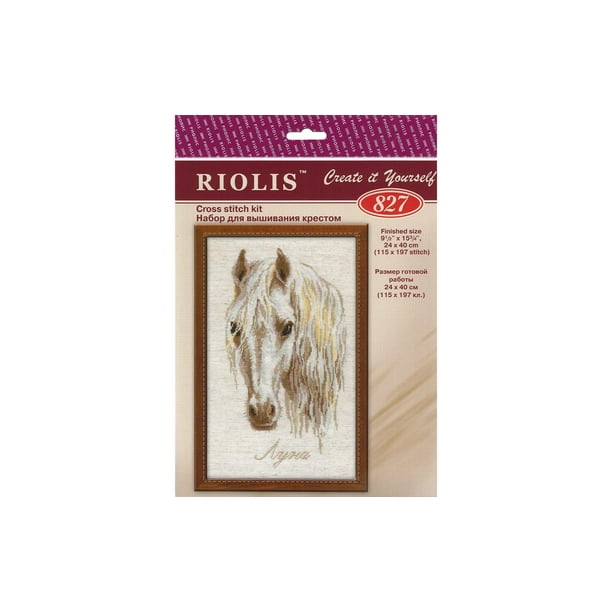 RIOLIS Counted Cross Stitch Kit 9.5"X15.75"-Moon 15 Count R827 RIOLIS Counted Cross Stitch Kit 9.5"X15.75"-Moon 15 Count R827